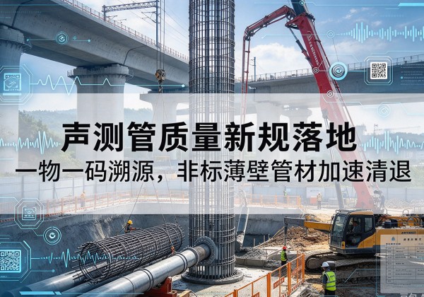 缙云声测管质量新规落地，一物一码溯源，非标薄壁管材加速清退